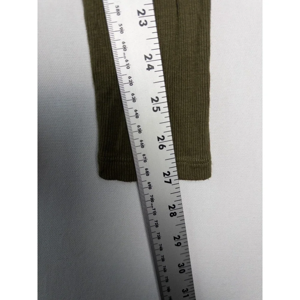 Free People Assymetrical Sweater Womens S‎ Green Knit Pullover Turtle Neck Rayon